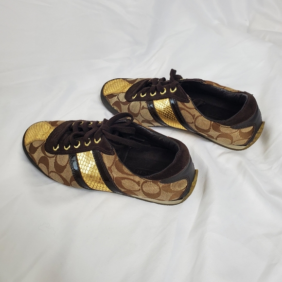 Coach Meagan Signature Logo Sneakers - Picture 8 of 9